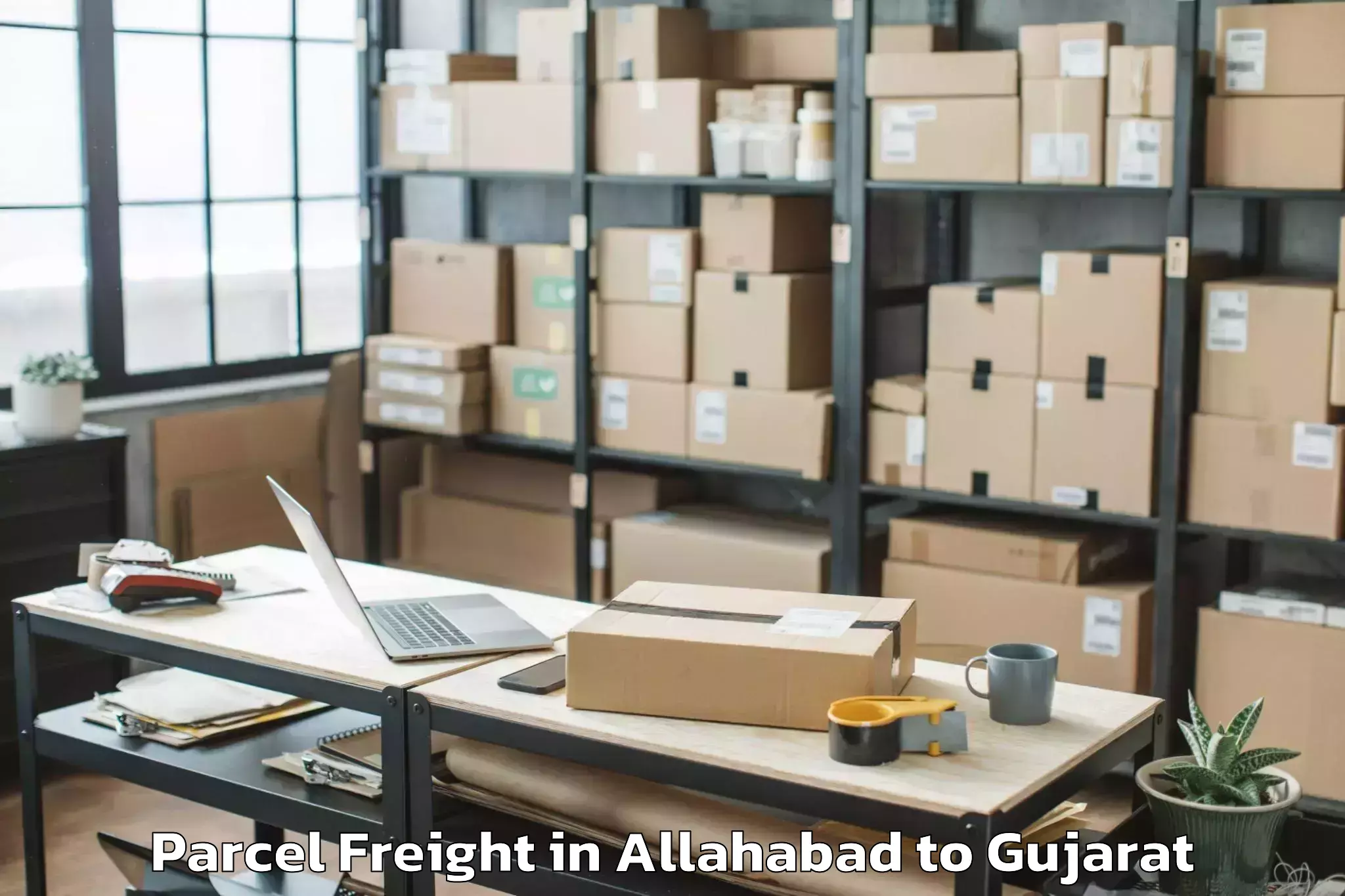 Trusted Allahabad to Kavant Parcel Freight